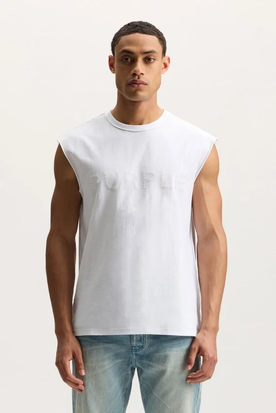 Beaded Wordmark Tank Top