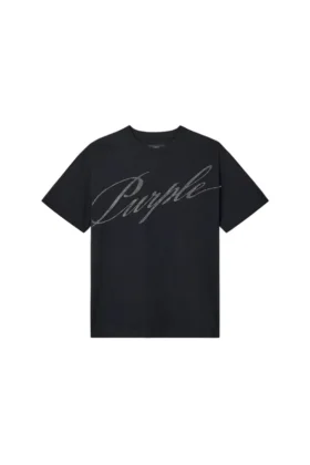 Crystal Slanted Script Tee