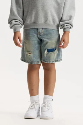 Kids' Faros Rip Patched Shorts