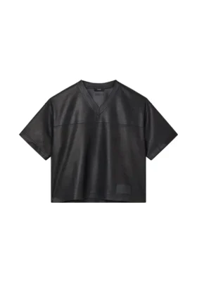 Leather Mesh Tee
