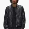 Leather Track Jacket