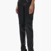 Leather V Zip Pant