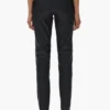 Leather V Zip Pant