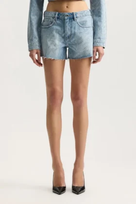 Logo Bling Cut Off Short
