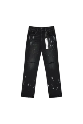 P011 Knee Slit Paint Splatters