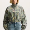 Painted Camo Leather Jacket