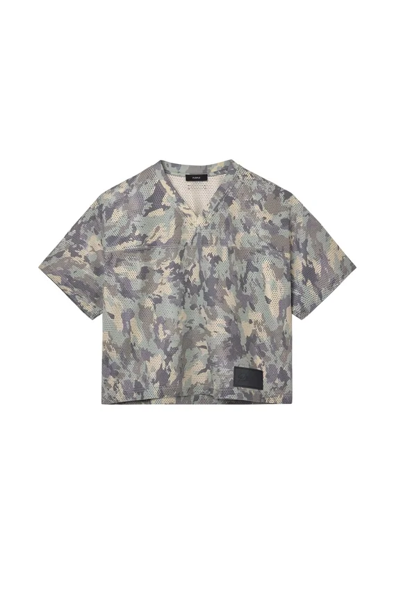 Painted Camo Leather Tee