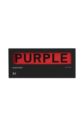 Purple Brand Boxer Brief Single – Red