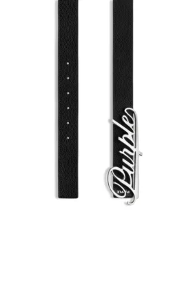 Purple Signature Leather Belt