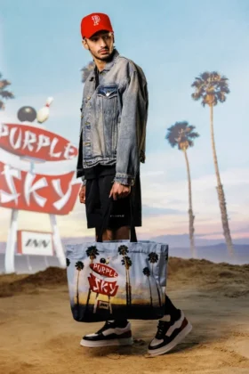 Purple X Blue Sky Bag