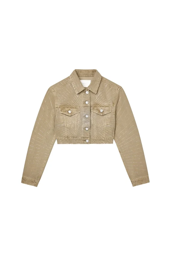 Radial Bling Crop Jacket