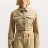 Radial Bling Crop Jacket