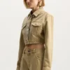 Radial Bling Crop Jacket