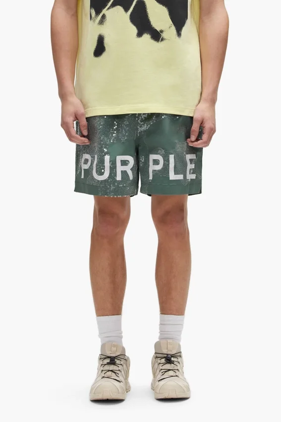 Sequin Camouflage All Around Short