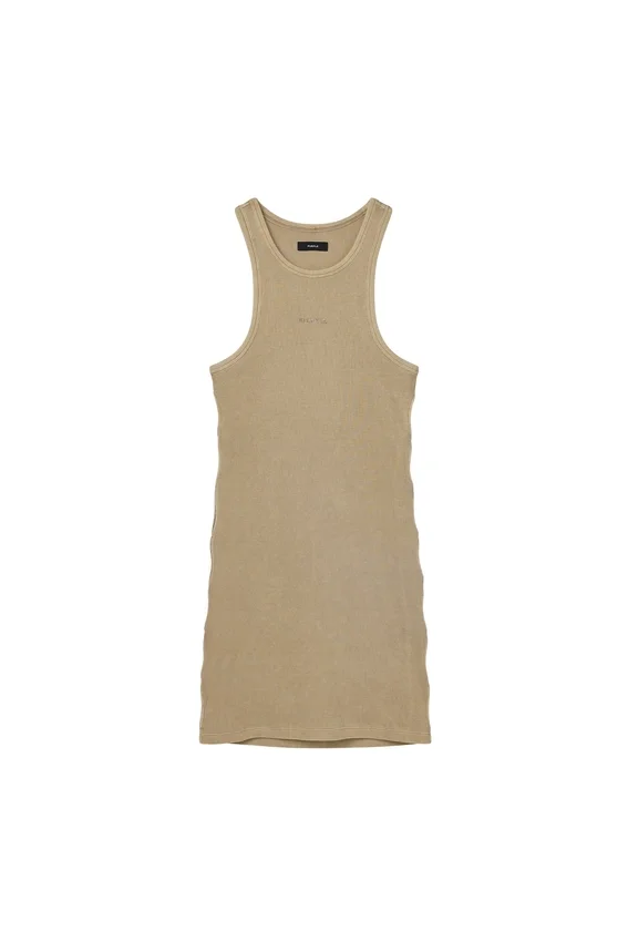 Wordmark Rib Cut Out Dress