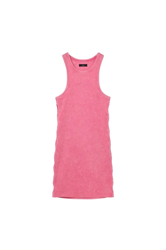 Wordmark Rib Cut Out Dress